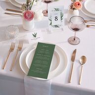 Woodsy Ferns Place Cards Scottish Green Signature