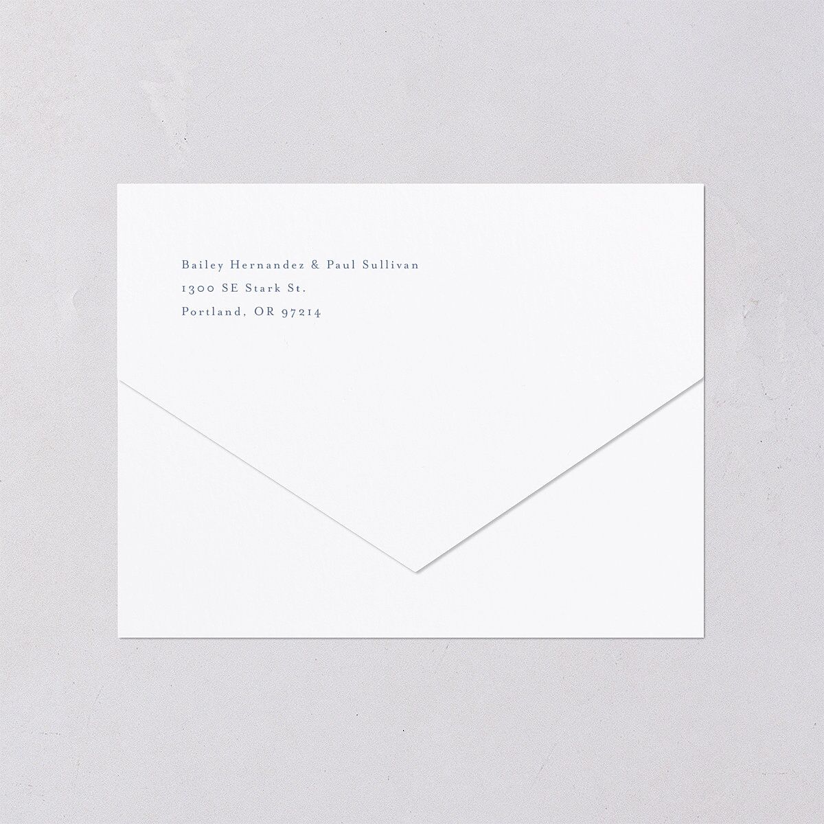 Eternal Love All-in-One Wedding Invitations Cruise Signature Light Both Recipient and Return Addresses