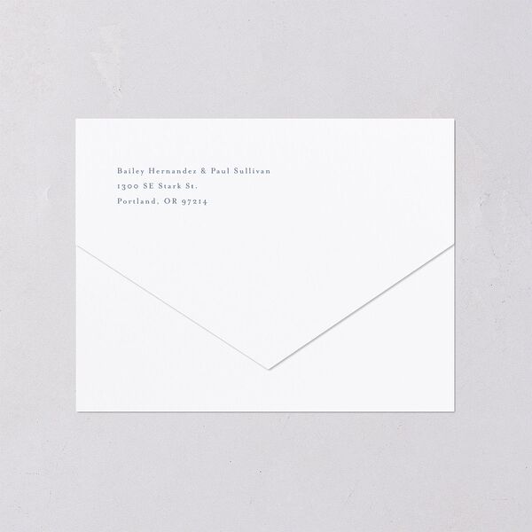 Eternal Love All-in-One Wedding Invitations Cruise Signature Light Both Recipient and Return Addresses