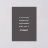 Picture This Photo Wedding Enclosure Cards Medieval Grey Signature Standard