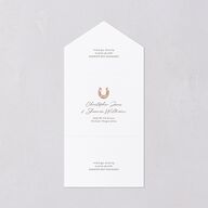Western Wild Horses All-in-One Wedding Invitations Copper Signature Light Both Recipient and Return Addresses No