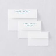 Color del Amor Bilingual Foreign Language Thank You Card Envelopes White Salmon Both Recipient and Return Addresses Signature Standard
