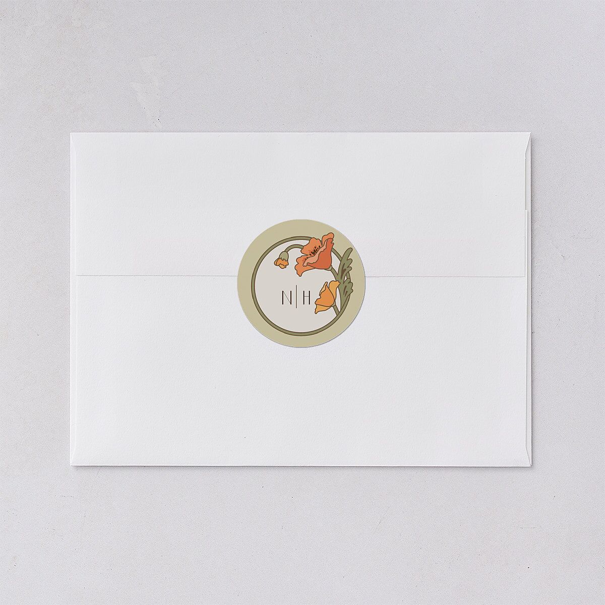 Vintage Nouveau Wedding Stickers — view 2
