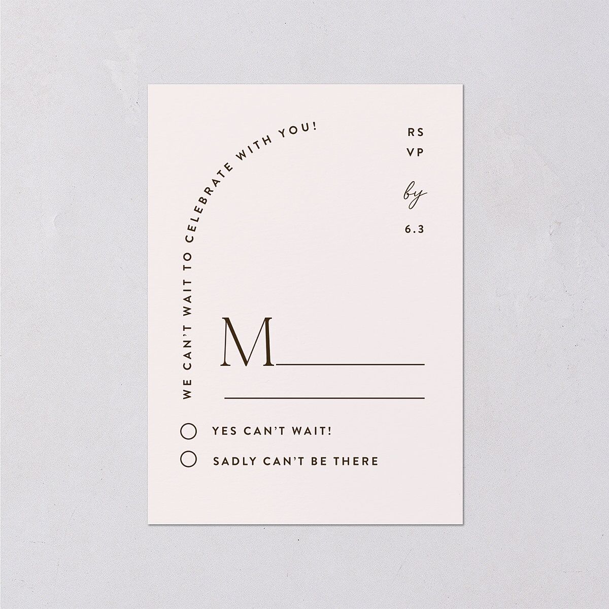 Tropical Oval Wedding Response Cards — view 1