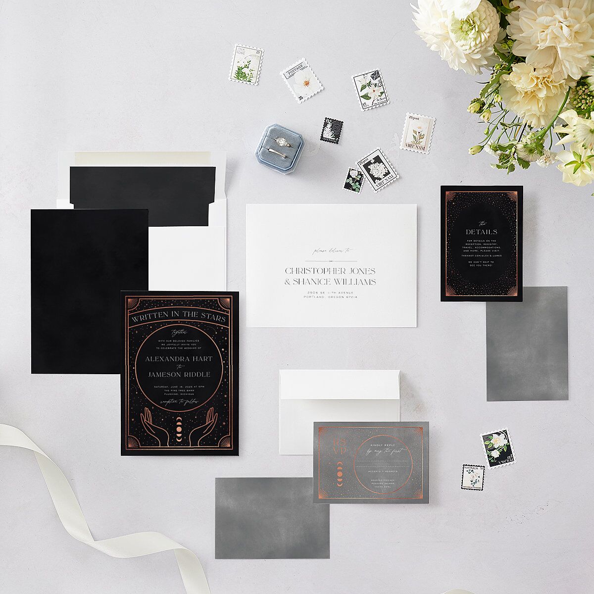 Written In The Stars Wedding Invitations — view 5
