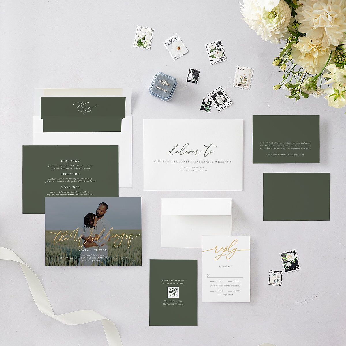 Romantic Photo Wedding Invitations — view 5