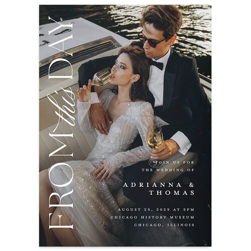 Classic Capture Wedding Invitations Eucalyptus Signature Blank No Standard