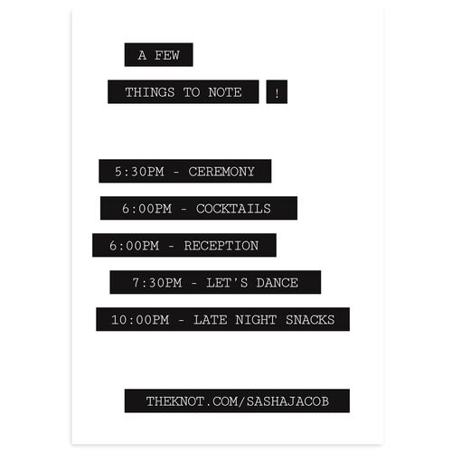 Editorial Label Maker Itinerary Cards Charcoal Signature Standard