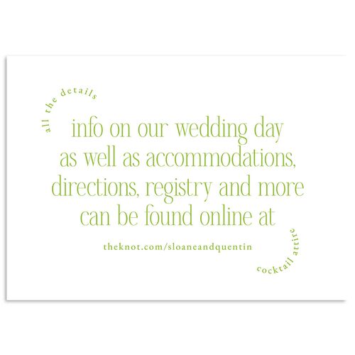 Accent Arches Wedding Event Detail Cards Meadow Signature Standard