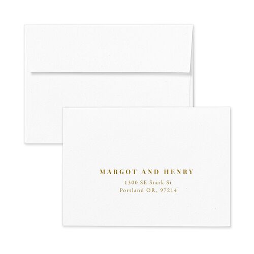 Classic Monogram Wedding Response Card Standard Envelopes Rose Peony Return Address Signature Standard