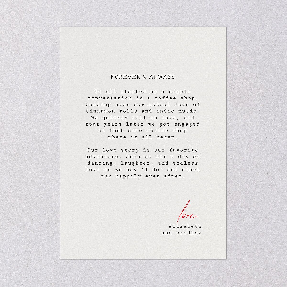 DIY Crafty Photo Wedding Invitations Ruby Signature Blank No Standard