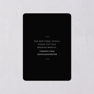 Gilded Nouveau Wedding Enclosure Cards Gold Licorice Signature