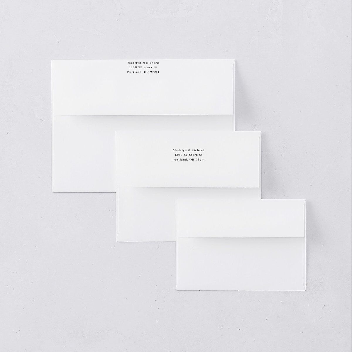 Vintage Awkward Photo Hearts Save the Date Petite Card Envelopes White Barely Peach Both Recipient and Return Addresses Signature Standard