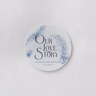 Be Our Guest Coasters Navy Cardboard Circle