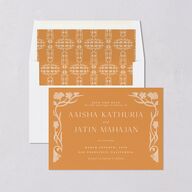 Majestic Legacy Save the Date Cards Mulberry Signature smooth Blank No