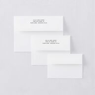 Hand Drawn Cake Save The Date Card Envelopes White Pure White Both Recipient and Return Addresses Signature Standard