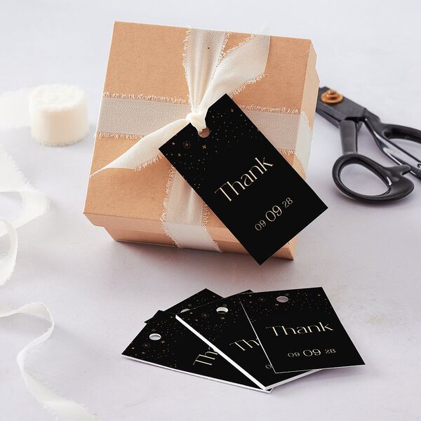 Celestial Galaxy Favor Gift Tags Midnight Signature