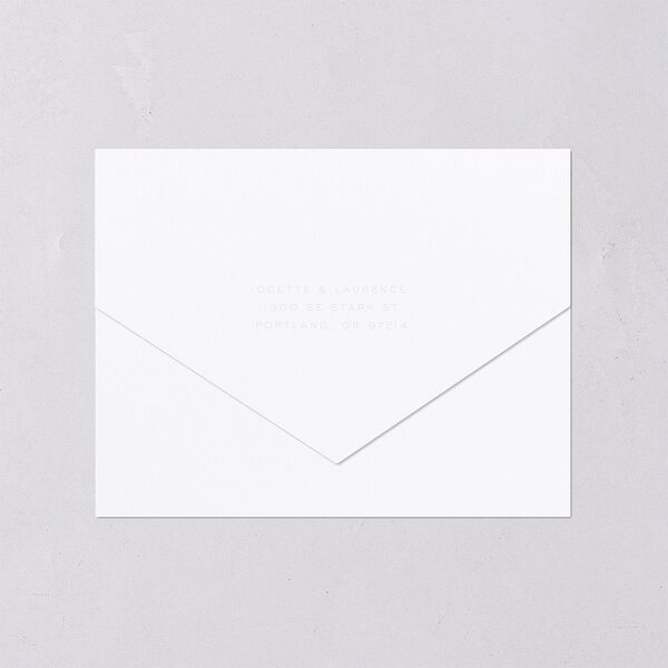 Surround All-in-One Wedding Invitations Mist Signature Light Both Recipient and Return Addresses No
