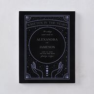 Written In The Stars Wedding Guest Book Midnight