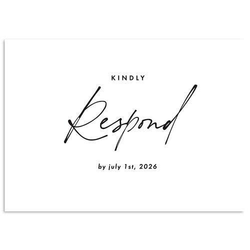 Picture This Photo Wedding Response Cards Licorice Signature Standard