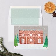 Home for the Holidays Holiday Cards Chestnut Signature Blank Standard Landscape