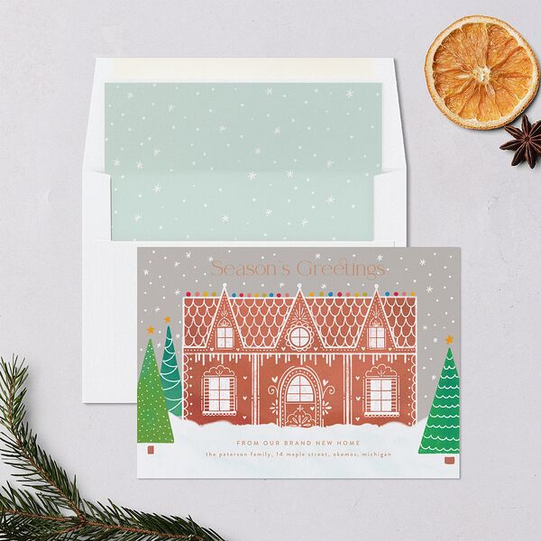 Home for the Holidays Holiday Cards Chestnut Signature Blank Standard Landscape