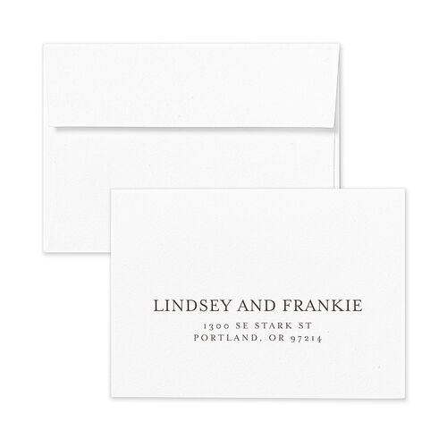 Watercolor Wash Wedding Response Card Standard Envelopes White Standard Orchid Return Address Signature