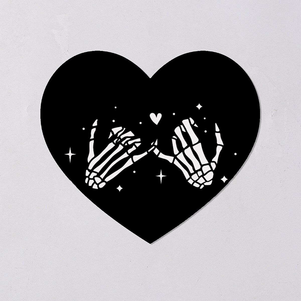 Til Death Do We Disco Wedding Stickers Licorice Heart