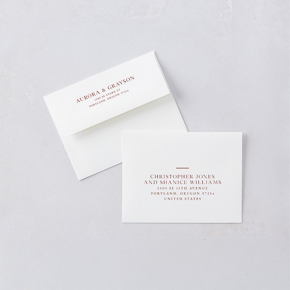 Bohemian Arch Save the Date Petite Cards Copper Signature smooth Blank No Standard