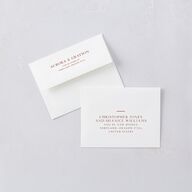 Bohemian Arch Save the Date Petite Cards Copper Signature smooth Blank No Standard