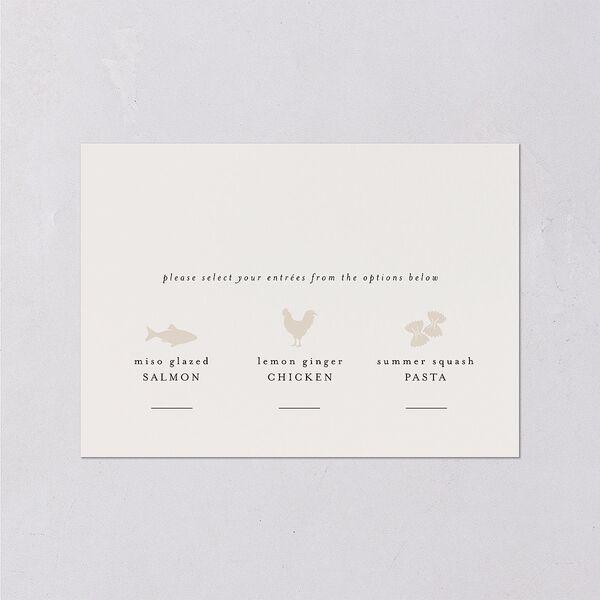Ginkgo Leaves Wedding Response Cards Gold Champagne Signature
