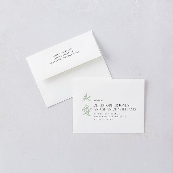 Eternal Ink Thank You Cards Mint Green