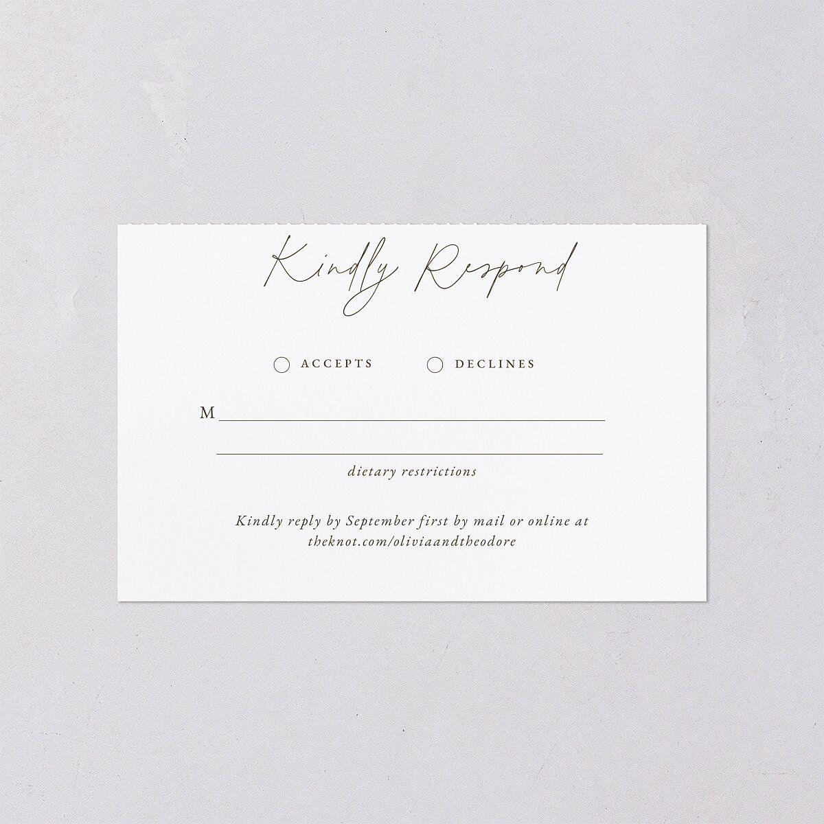 Eucalyptus Bouquet All-in-One Wedding Invitations Terracotta Signature Light Both Recipient and Return Addresses No