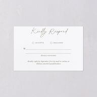 Eucalyptus Bouquet All-in-One Wedding Invitations Terracotta Signature Light Both Recipient and Return Addresses No