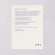 Hand Drawn Recipe Wedding Invitations Sapphire Signature Blank No Standard