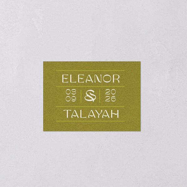 Wildflower Nouveau QR Code RSVP Cards Dark Camo Signature Standard
