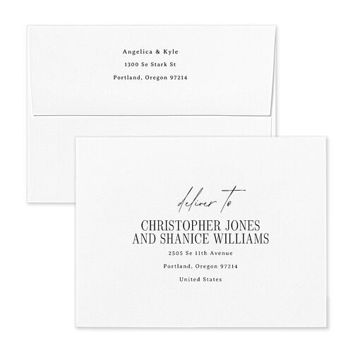 Classically Gilded Save the Date Magnet Envelopes Pure White Terracotta Return Address Signature Standard