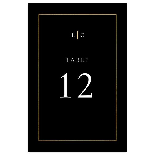 Timeless Frame Table Numbers Gold Licorice Signature