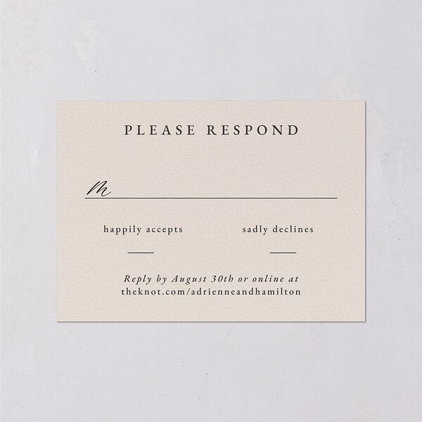 Beach Monogram Wedding Response Cards Pale Blue Signature Standard