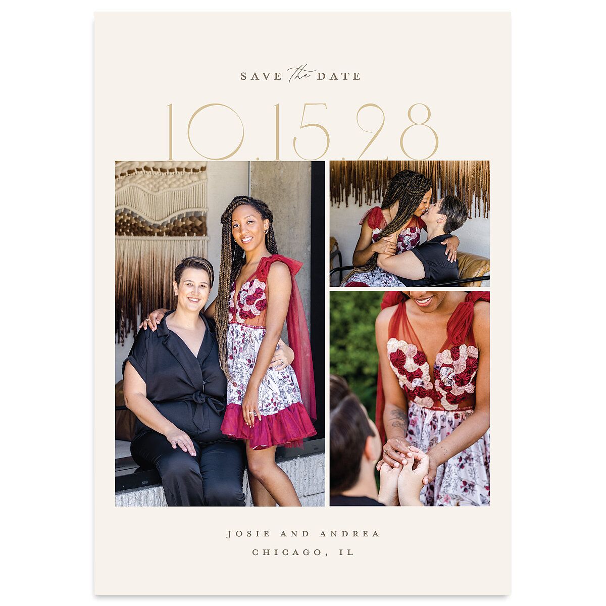 Eclectic Adornment Save the Date Cards