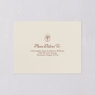 Vintage Romantic Photo All-in-One Wedding Invitations Copper Signature Light Both Recipient and Return Addresses No