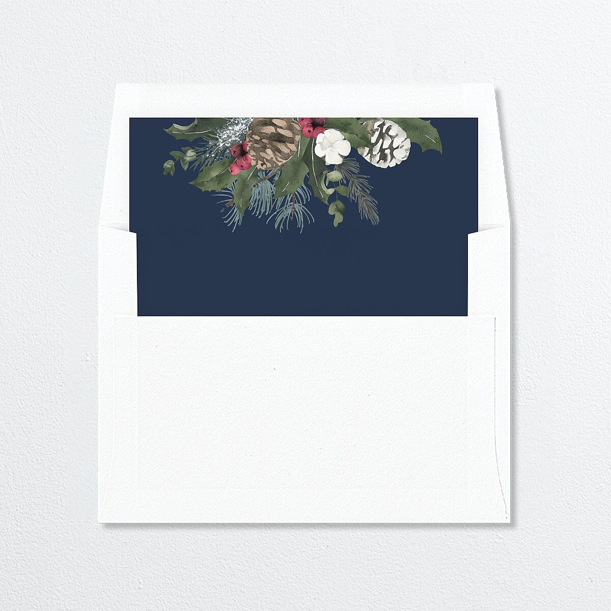Botanical Corners Envelope Liners Moody Blue Standard