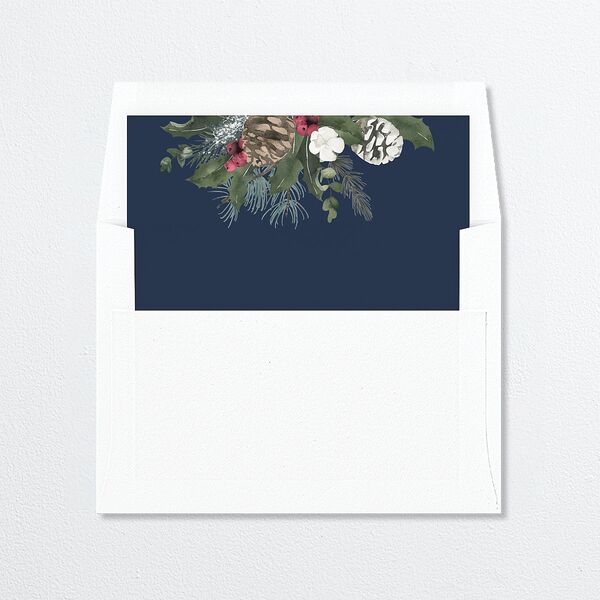 Botanical Corners Envelope Liners Moody Blue Standard