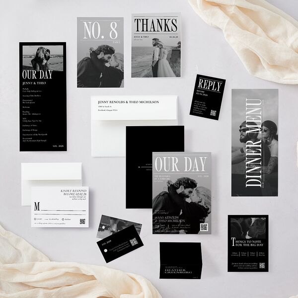 Magazine Cover Table Numbers Licorice Signature