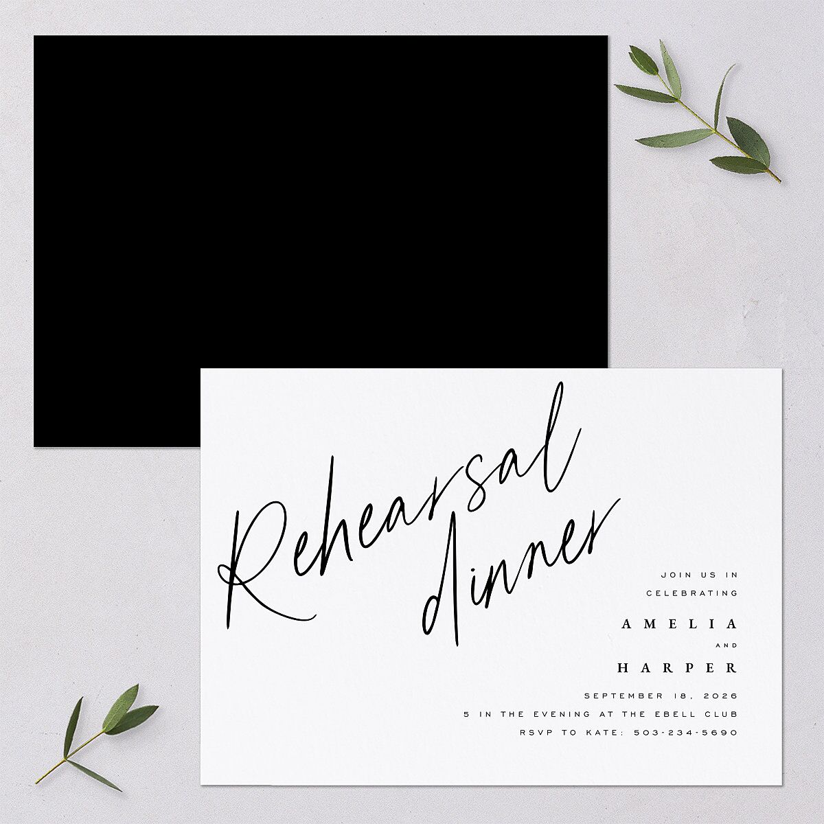 You Are Mine Rehearsal Dinner Invitations — view 1