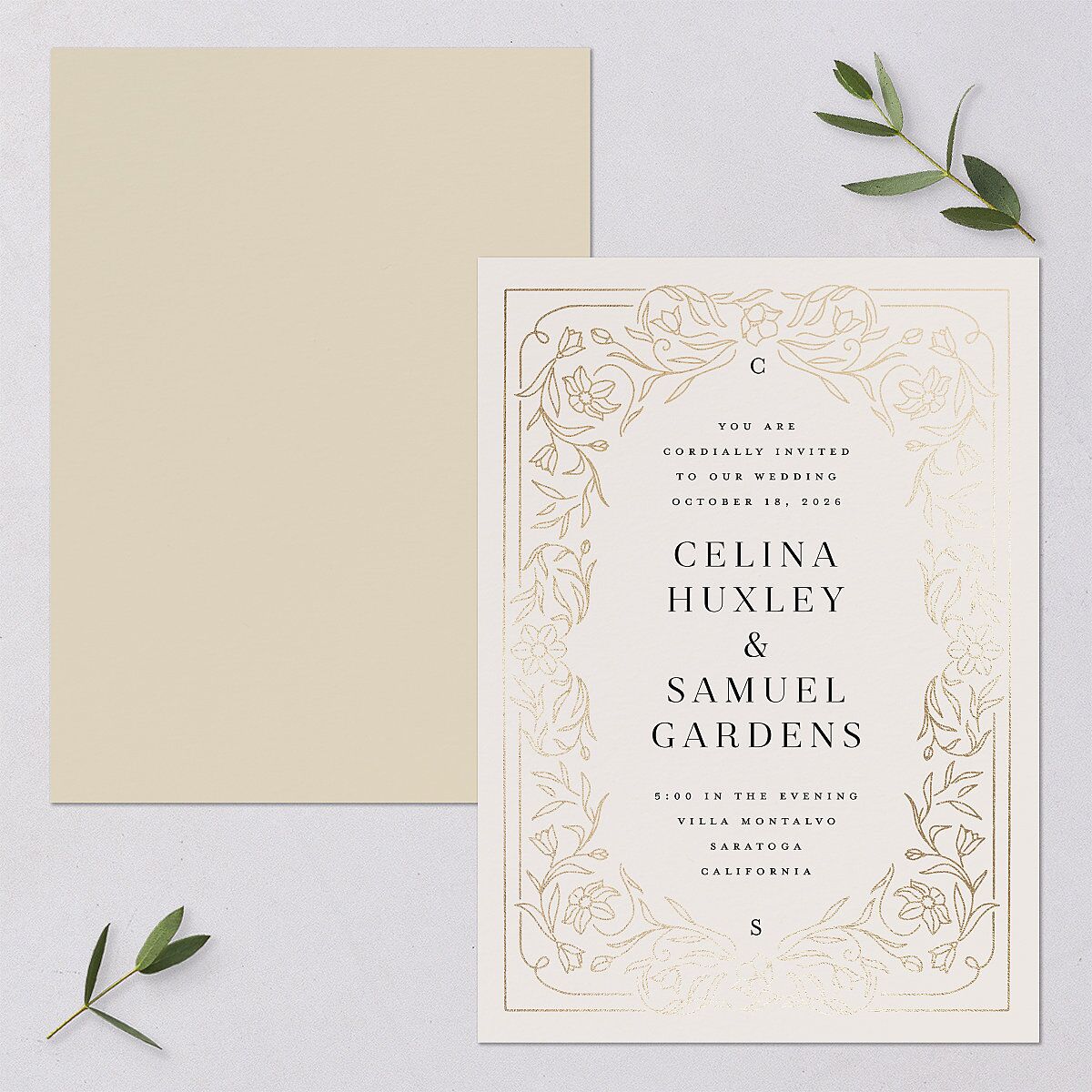 Floral Opulence Wedding Invitations — view 1