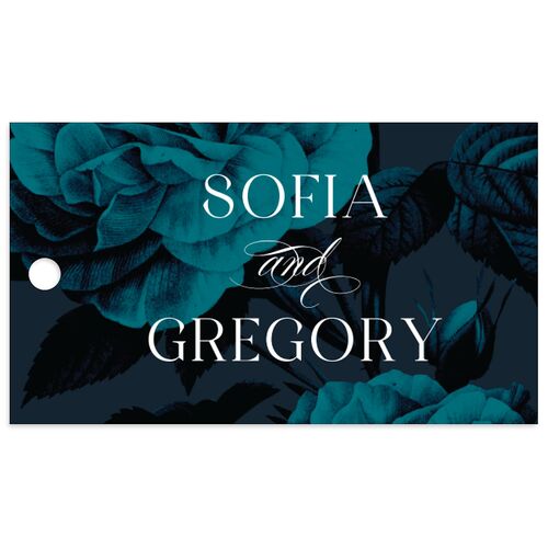 Classically Elegant Favor Gift Tags Navy Signature