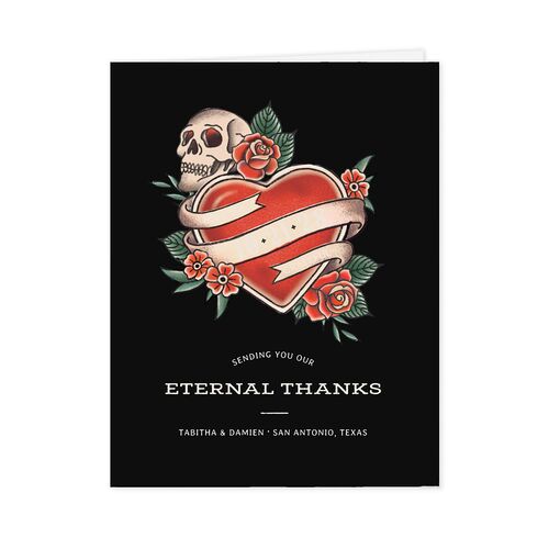 Til Death Tattoos Thank You Cards Midnight