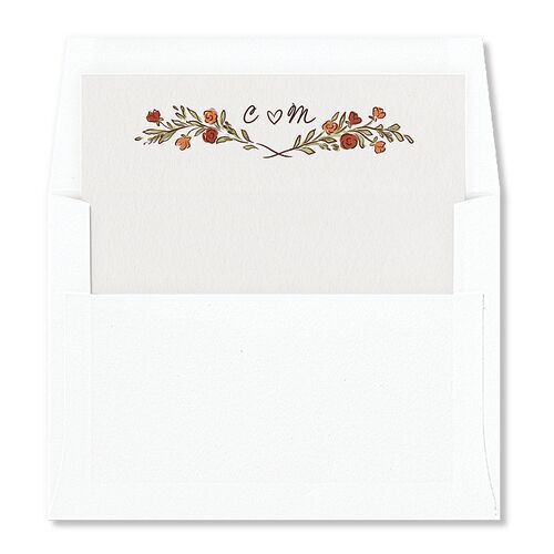 Hand Drawn Tablescape Envelope Liners Camel Standard