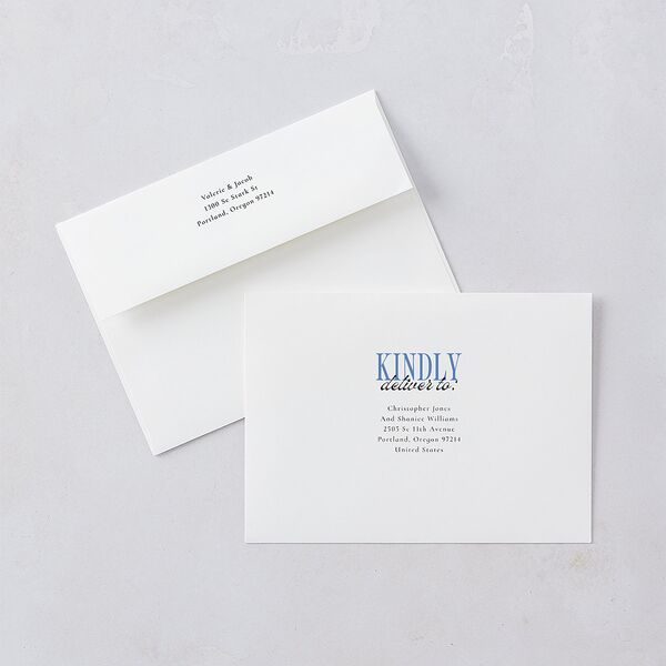 Wavy Frame Photo Rehearsal Dinner Invitations Sea Blue Signature Blank Standard